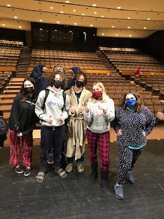 Leading up to the Wildcat “Caring and Sharing” celebration the Wildcats had a great spirit week including PJ Monday. The new cast of The Outsiders including John Beihl, Kyra Lesmerises, Laney Walden, William Livingston, Molly Braniff and Tyler Zwick all had a comfy Monday.