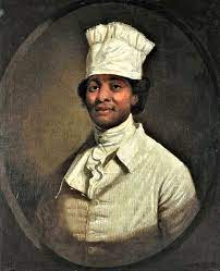 James Hemings born in 1765; he is the man credited for bringing macaroni and cheese, ice cream and french fries to America. According to the Monticello website, Hemings was Thomas Jefferson’s top French cuisine trained chef. Hemings went with Jefferson to France, Pennsylvania,  New York, and all the way back to Monticello in Virginia. He was an enslaved individual until Jefferson freed him.
