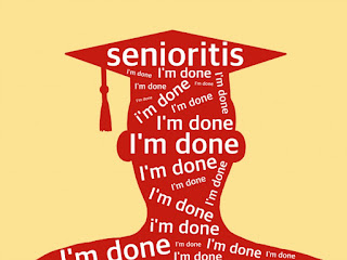 Infographic depicting how seniors feel at the end of the school year.