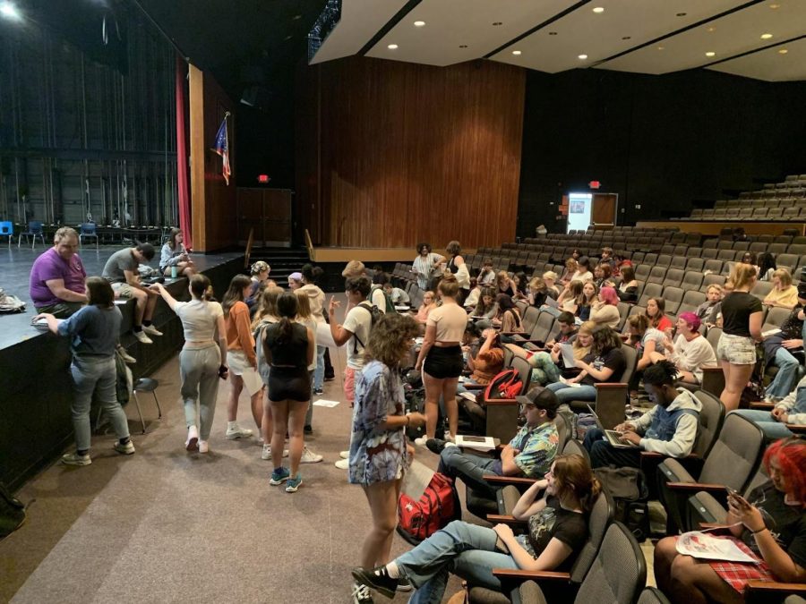Westerville South Theatre troupe met together for the first time this year on Aug. 17 as the theatre season rapidly approaches.
