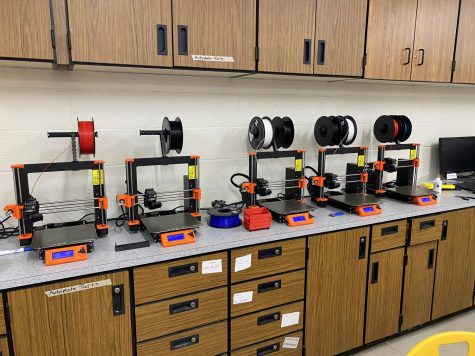3D printers located in the engineering wing used for printing passes.