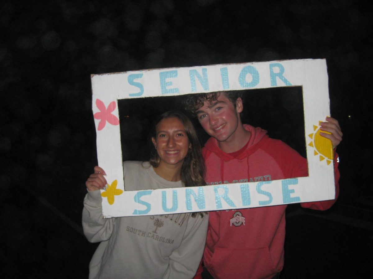All smiles from seniors Emily Whitehead and Evan Bettec for this early morning senior sunrise and the start to their final year in the halls of Westerville South! As Miss. Whitehead said, "let's make this year the best one yet"!